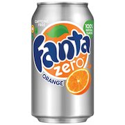 Fanta Zero Soft Drink Cans