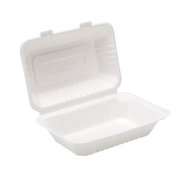 Bagasse Lunch Box 9" x 6"