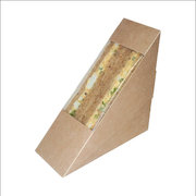 Kraft Rear Loading Sandwich Wedge Container