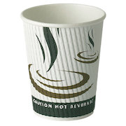 Weave Wrap Triple Layer Paper Cup & Domed Sip-thru Lids