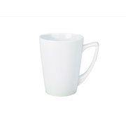 Genware Porcelain Angled Handled Mug