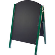 Green Metal Sided A-Board