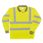 S277 HiViz Long Sleeved Polo