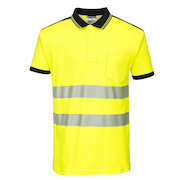 T180 PW3 HiViz Polo Shirt S/S