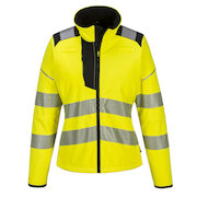 PW381 PW3 Hi-Vis Ladies Softshell