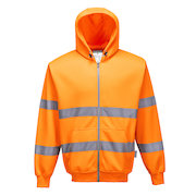 B305 Hi-Vis Zip Front Hoodie