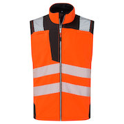 PW325 Hi-Vis Softshell Gilet
