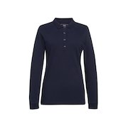 Ladies Anna Premium Cotton Long Sleeved Polo Shirt