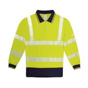 Frigate HiVis Long Sleeved Poloshirt