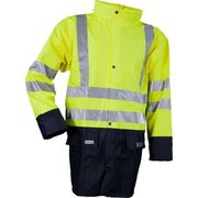 FR-LR3055 Two Tone HiVis Antiflame Rain Jacket