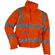 FR-LR3567 HiVis Antiflame Winter Rain Bomber Jacket