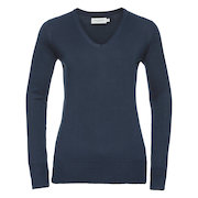 J710F Ladies V-Neck Knitted Sweater