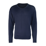 PR694 Men's Long Sleeve V-Neck Knitted Sweater