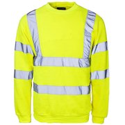 Supertouch HiVis Crew Neck Sweatshirt