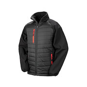 R237X Black Compass Padded Softshell Jacket