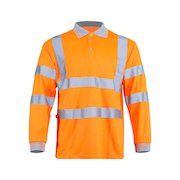 HV34 Hi-Vis Long Sleeved Polo Shirt