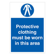 Protective Clothing Must Be Worn Sign
