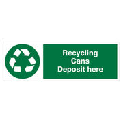 Recycling Cans Sign