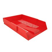 ValueX Deflecto Letter Tray A4/Foolscap Portrait Red