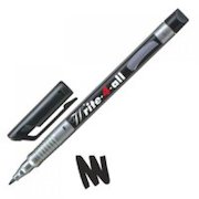 STABILO Write-4-All Fine Permanent Marker 0.7mm Line Black (Pack 10)