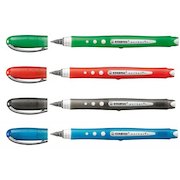 STABILO worker+ Colorful Rollerball Pen 0.5mm Line Black/Blue/Green/Red (Wallet 4)