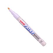 Uni PX-21 Paint Marker Fine Bullet Tip 1.2mm Line White (Pack 12)