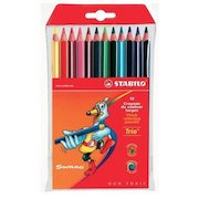 STABILO Trio Thick Colouring Pencil Assorted Colours (Pack 12)