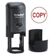 Trodat Printy 46019 Self Inking Word Stamp COPY 19mm Diameter Red Ink