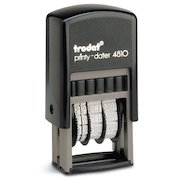Trodat Printy 4810 Budget Mini Dater Stamp Self-inking 20x3.8mm Black