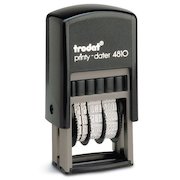 Trodat Printy 4810 Self Inking Budget Mini Date Stamp Black Ink