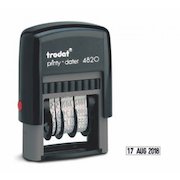 Trodat Printy 4820 Self Inking Line Date Stamp 25x4mm Black Ink