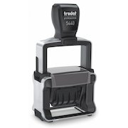 Trodat Professional 5440/L Self Inking Word and Date Stamp 49x28mm Blue/Red Ink