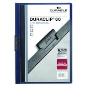 Durable Duraclip 60 Report File 6mm A4 Midnight Blue (Pack 25) 220928