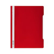 Durable Clear View Folder Plastic with Index Strip Extra Wide A4 Red