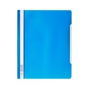 Durable Clear View Folder Plastic with Index Strip Extra Wide A4 Blue