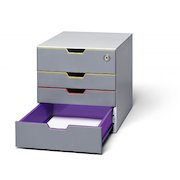 Durable VARICOLOR 4 SAFE Lockable Drawer Unit Desktop Drawer Set