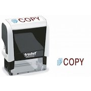 Trodat Office Printy 4912 Self Inking Word Stamp COPY 46x18mm Blue/Red Ink