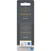 Parker Quink Long Ink Refill Cartridge for Fountain Pens Blue (Pack 10)