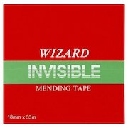 ValueX Wizard Invisible Tape 19mmx33m Clear (Pack 8)