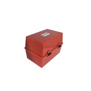 ValueX Deflecto Card Index Box 8x5 inches / 203x127mm Red