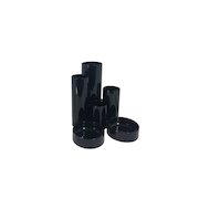 ValueX Deflecto Tube Tidy 6 Compartments Black