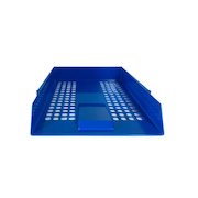 ValueX Deflecto Letter Tray A4/Foolscap Portrait Blue