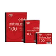 ValueX 105x130mm Triplicate Book Carbonless Ruled 1-100 Taped Cloth Binding 100 Sets (Pack 5)