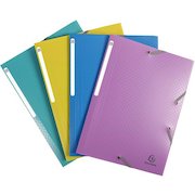 Forever Young Elasticated 3 Flap Folder PP A4 Assorted (Pack 4) 55190E