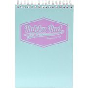 Pukka Wirebound Card Cover Reporters Shorthand Notebook Ruled 160 Pages Pastel Blue/Pink/Mint (Pack 3)