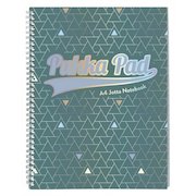 Pukka Pad Glee Jotta A4 Wirebound Card Cover Notebook Ruled 200 Pages Green (Pack 3)