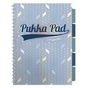 Pukka Pad Glee A4 Wirebound Polypropylene Cover Project Book Ruled 200 Pages Light Blue (Pack 3)