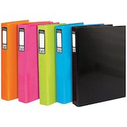 Pukka Brights Ring Binder Laminated Paper on Board 2 O-Ring A4 25mm Rings Assorted (Pack 10) BR-9449