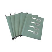 ValueX Foolscap Suspension File Manilla V Base Green (Pack 10)