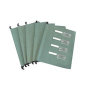 ValueX Foolscap Suspension File Manilla V Base Green (Pack 20)